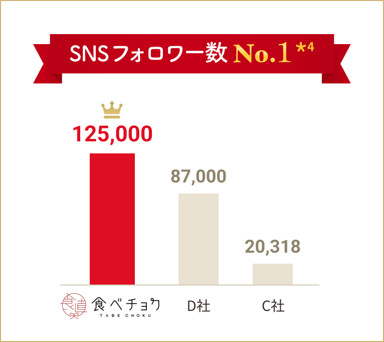 SNSフォロワー数 No.1