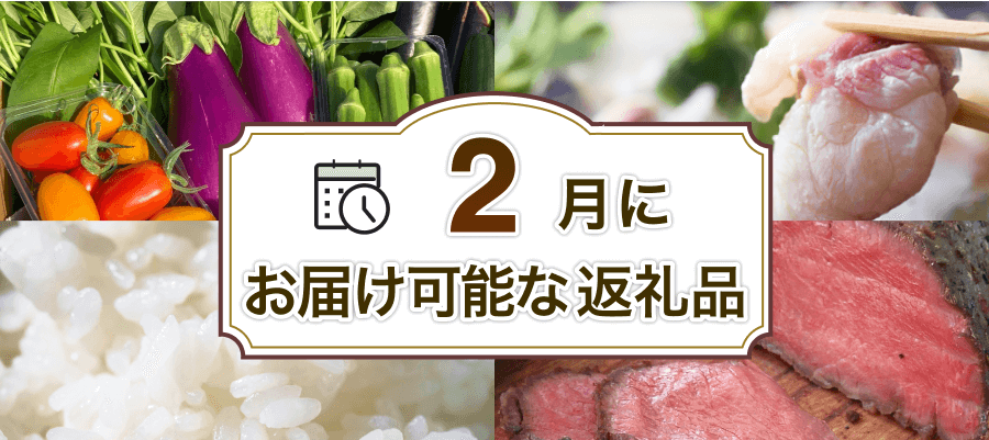 2月にお届け可能な返礼品